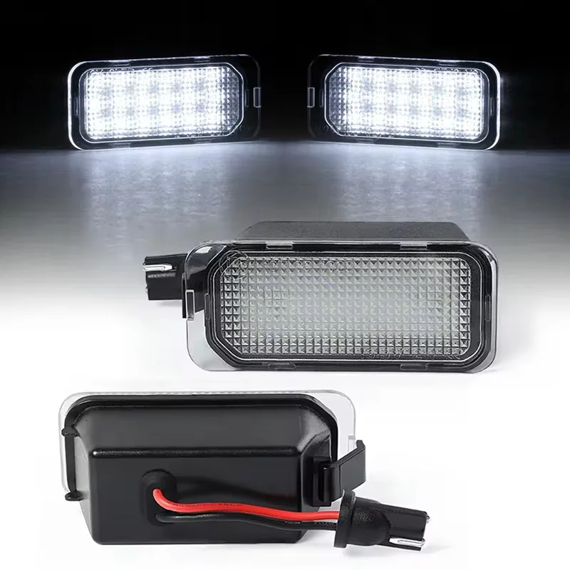 

2PCS Error Free 12V White LED License Plate Lights Number Plate Lamps For Jaguar XJ XF 2008 2009 2010 2011-2015