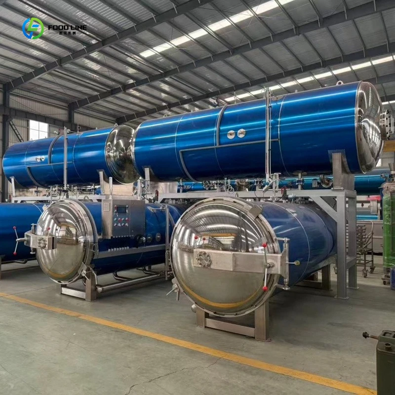 Horizontal Retort Sterilizer Pressure Cooker Canning Equipment Food Processing Machine FL Customized