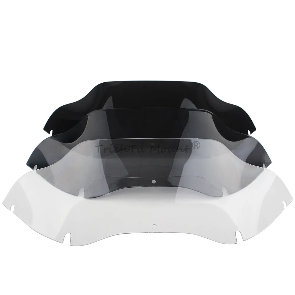 أغطية الزجاج الأمامي 9.5 بوصة للدراجات النارية الأمامية لشاشة Harley Road Glide FLTR FLTRX 1998-2013 منحرف الدراجات النارية