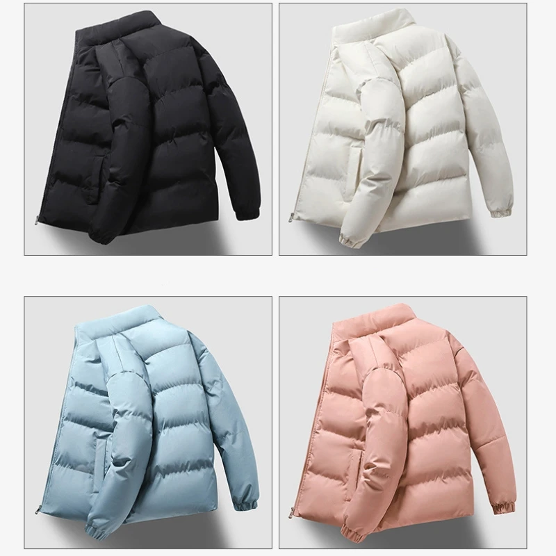 البوب جديد الشتاء الرجال سترة قطن معطف القطن عادية الرجال أسفل سترة سترة منفوخة الوقوف طوق ملابس للرجال #1