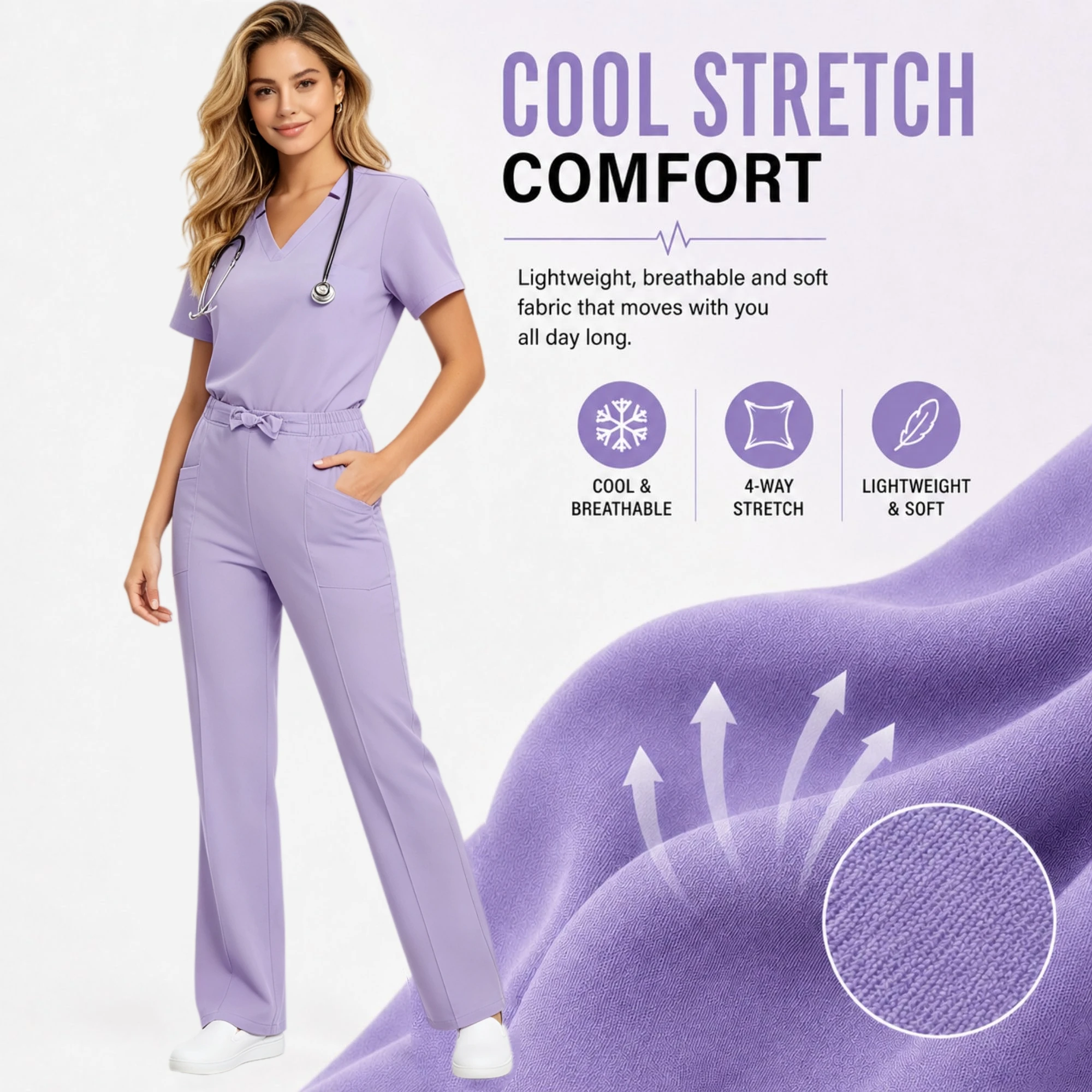 Büyük Beden Kadınlar İçin 2 Pa - Medical Lab Coat incelemesi ve fiyatı