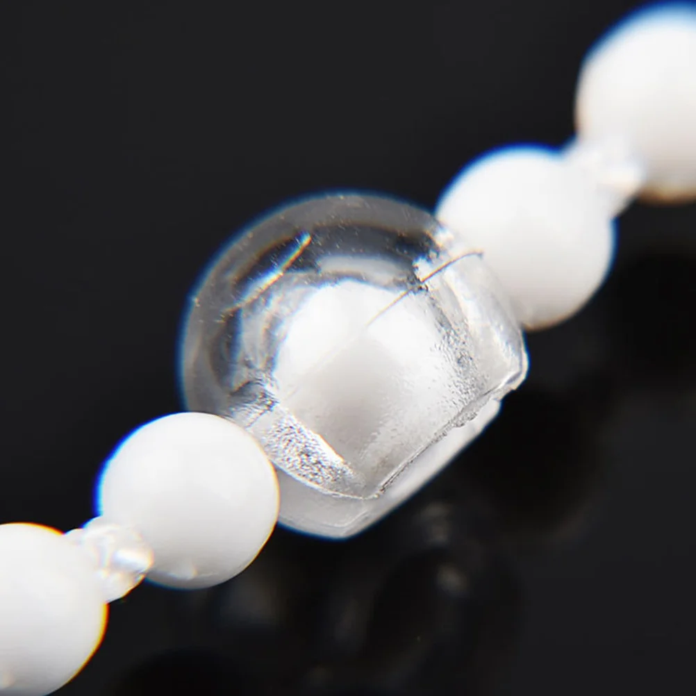 

12Pcs Transparent Beaded Chain Stop Clear Roller Vertical Blind Accessories Blind Chain Stoppers Blinds Repair Kit