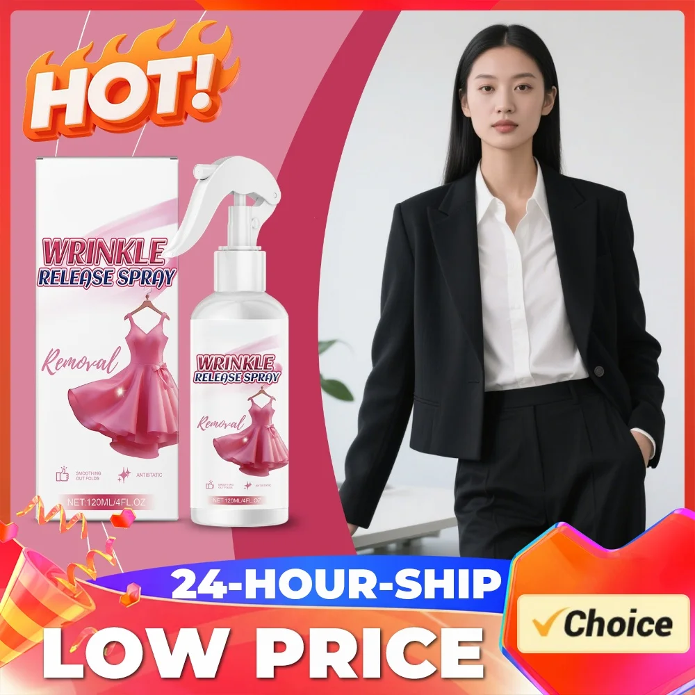 Clothes Wrinkle Removing Spray Multi-functional Softening & Smoothing Fabric Care Sprays Anti-static Wrinkle Remover for Clothes