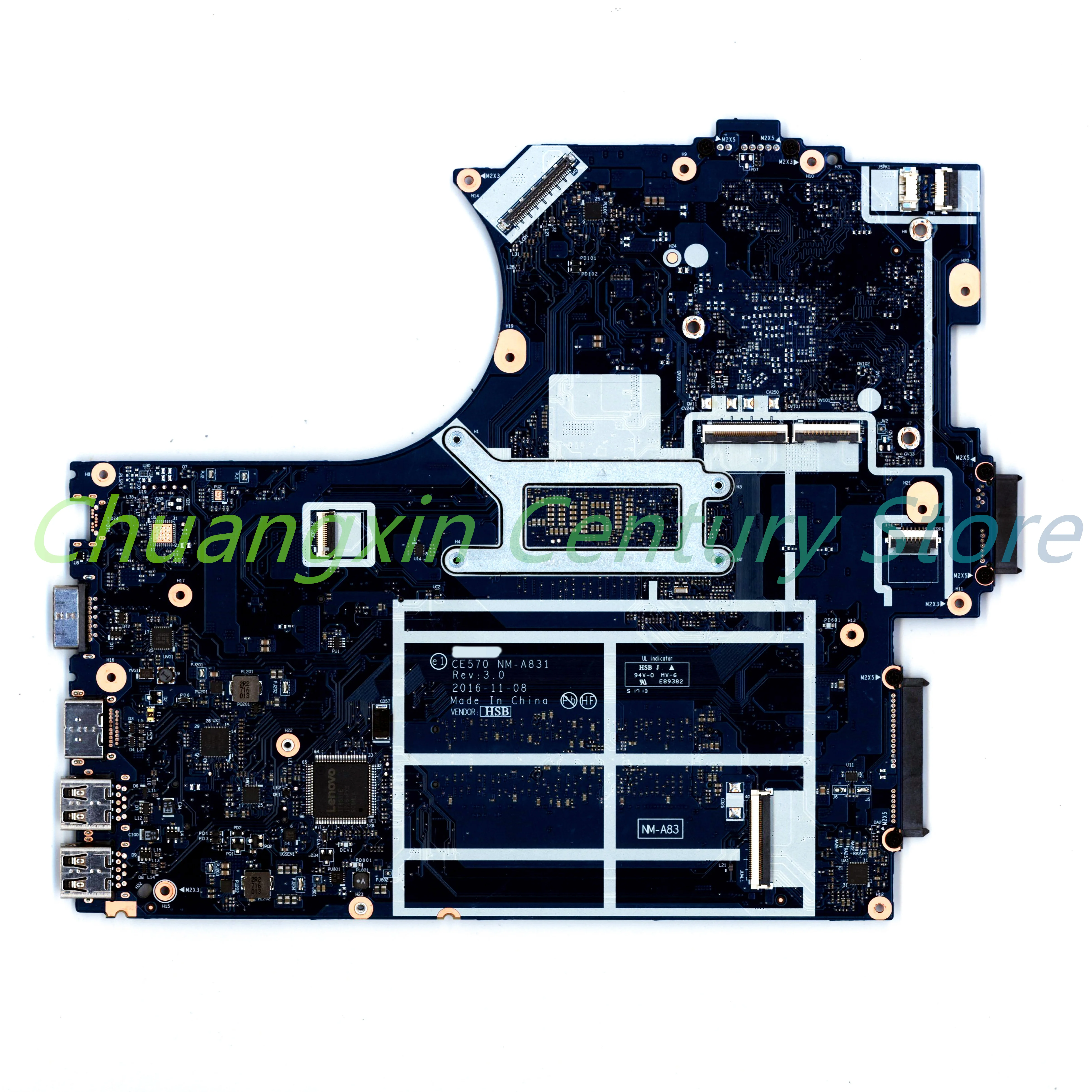 For Lenovo Thinkpad E570 Laptop motherboard NM-A831 with CPU I5-7200U I7-7500U 100% Tested Fully Work