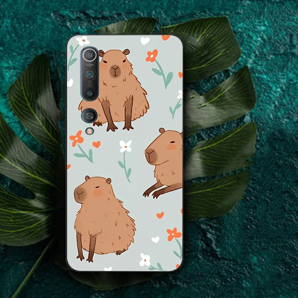 Cute cartoon Capybara Phone Case For Redmi Note 4 X 5 A 6 7 8 Pro T 9 Pro 9S 10 Pro 11 Pro 11S 11Epro PocoM3pro