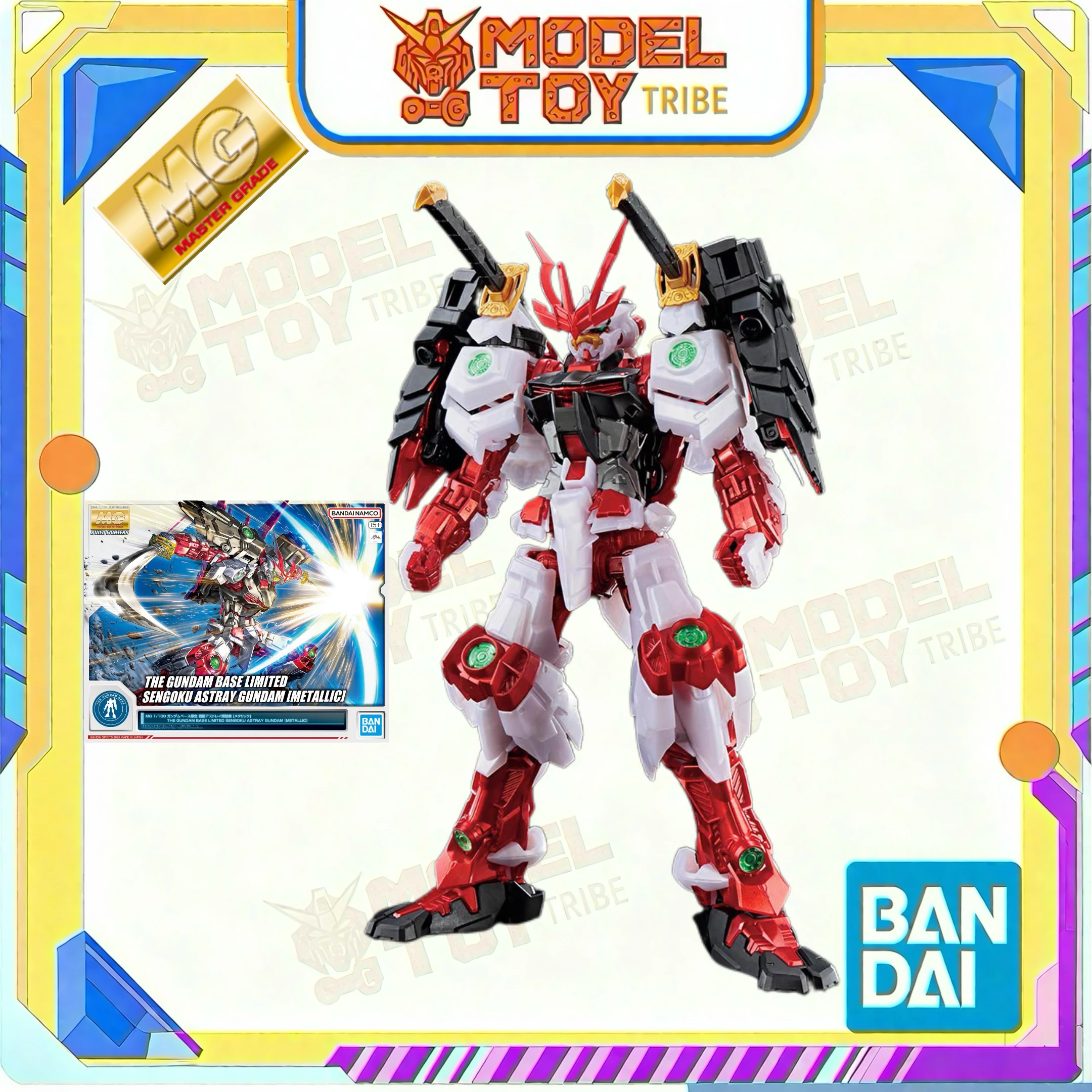 Japan Bandai Original Anime MG 1/100 SENGOKU ASTRAY GUNDAM Model Kit Highly Detailed Collectible Gift for Children In-Stock