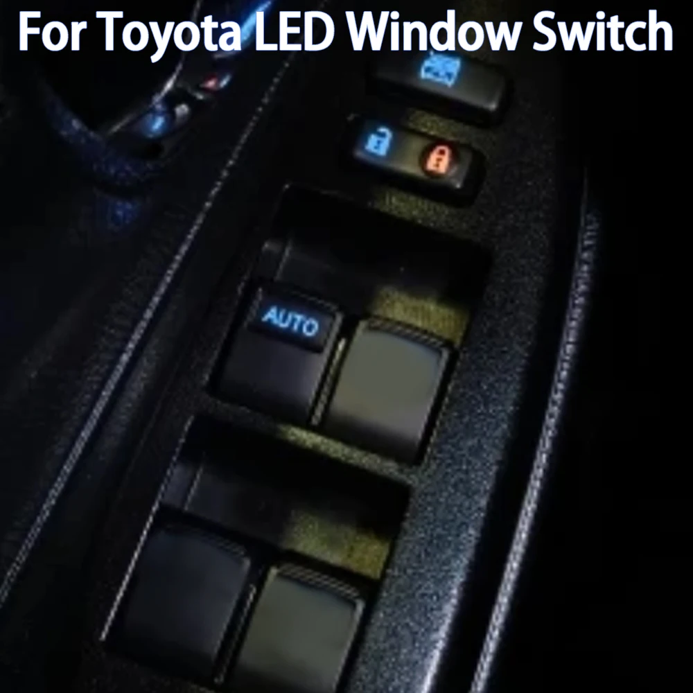 Intelligent AUTO LED Power Wndow Switch Master Remote Glass Lifter Button For Toyota Camry 2006 Corolla Highlander Vios Interior