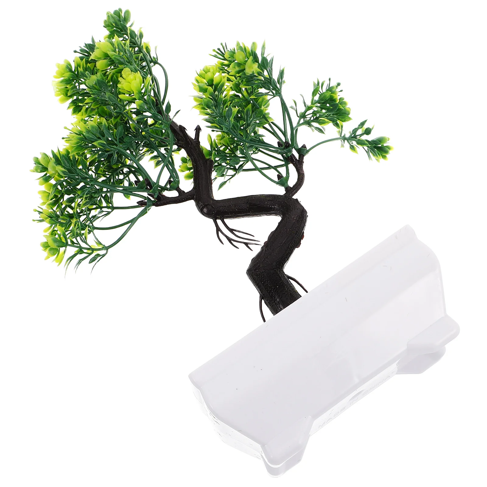 

Artificial Bonsai Tree Indoor Small Decoration Realistic Plastic Fake Bonsai Tree in Pot Faux Plants Indoor Ornament