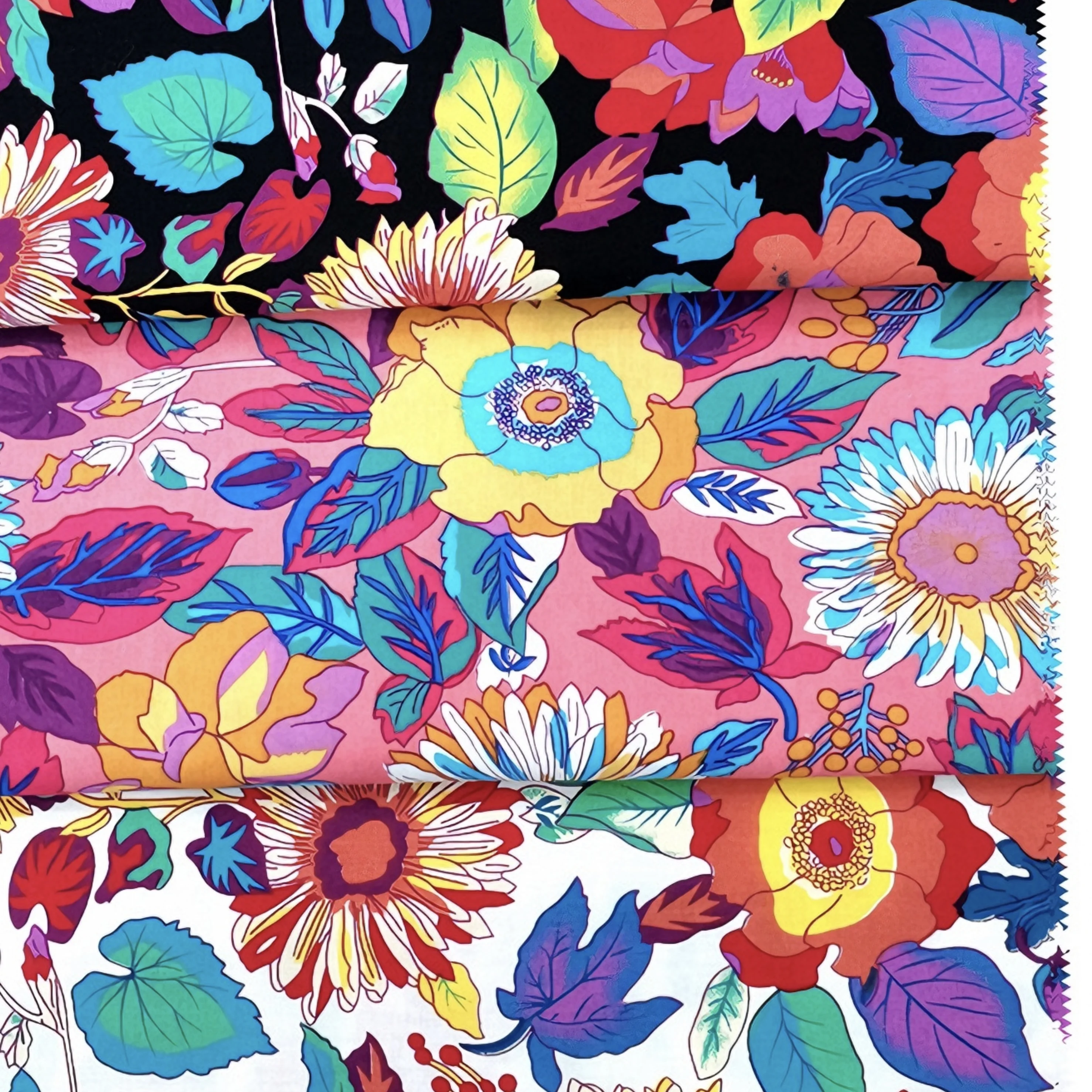 

Красочный цветочный принт, яркий цветочный узор в виде листьев, 100% хлопчатобумажная ткань, мягкая ткань для рукоделия для шитья, квилтинга, пошивки по шитью, сделай сам, дома