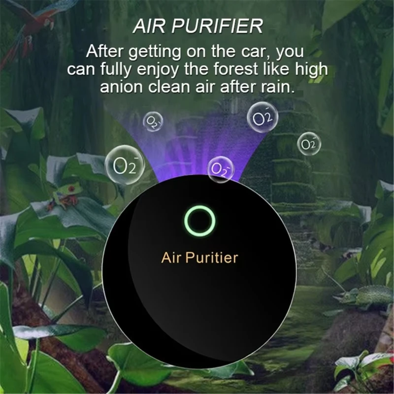 Портативные очистители воздуха, перезаряжаемый через USB небольшой воздухоочиститель, освежитель воздуха для спальни, подходит