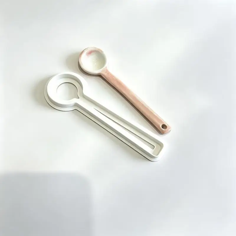 Clay Spoon Shape Cutter Mold Pottery Polymer Clay Craft Tool DIY Ceramic Spoon Making Supplies