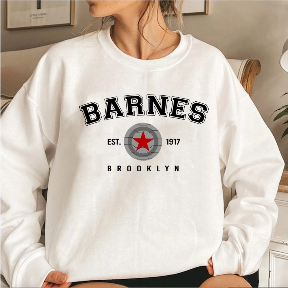 Vintage Barnes 1917 Unisex Crewneck Sweatshirt Winter Soldier Hoodies Women Graphic Hoodies Movie Series Sweatshirt Fans Gift