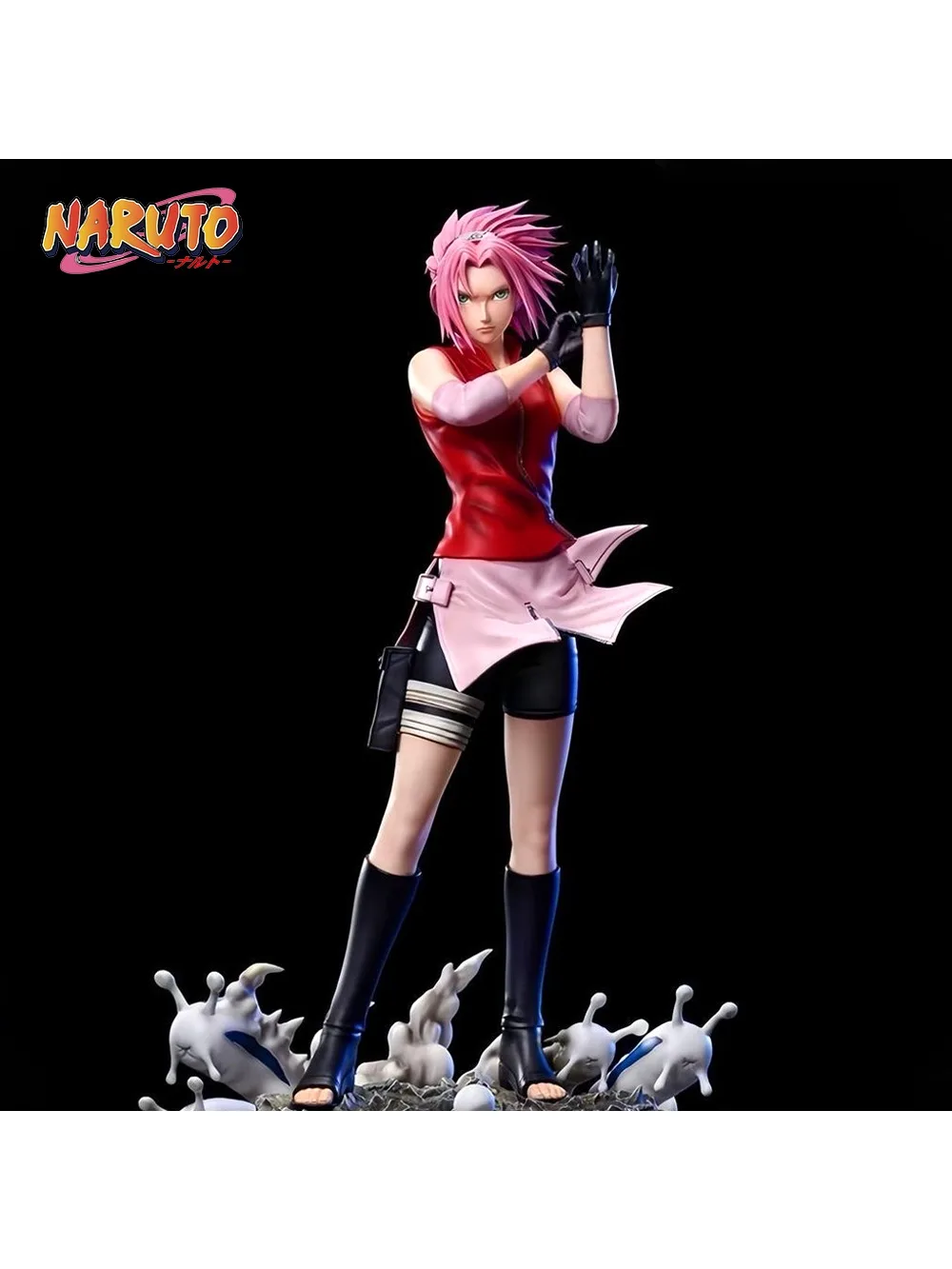 27.5 cm/10.83in Anime NARUTO Figuur Haruno Sakura Actiefiguren Pvc Standbeeld Desktop Ornamen Collection Model Speelgoed Geschenken - afbeelding 2