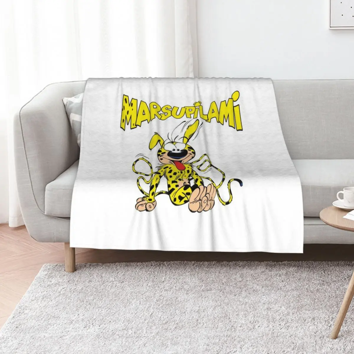 marsupilami hooba adventure Throw Blanket Loose Flannel Sofa Throw Soft Big heavy to sleep Blankets For Baby Blankets