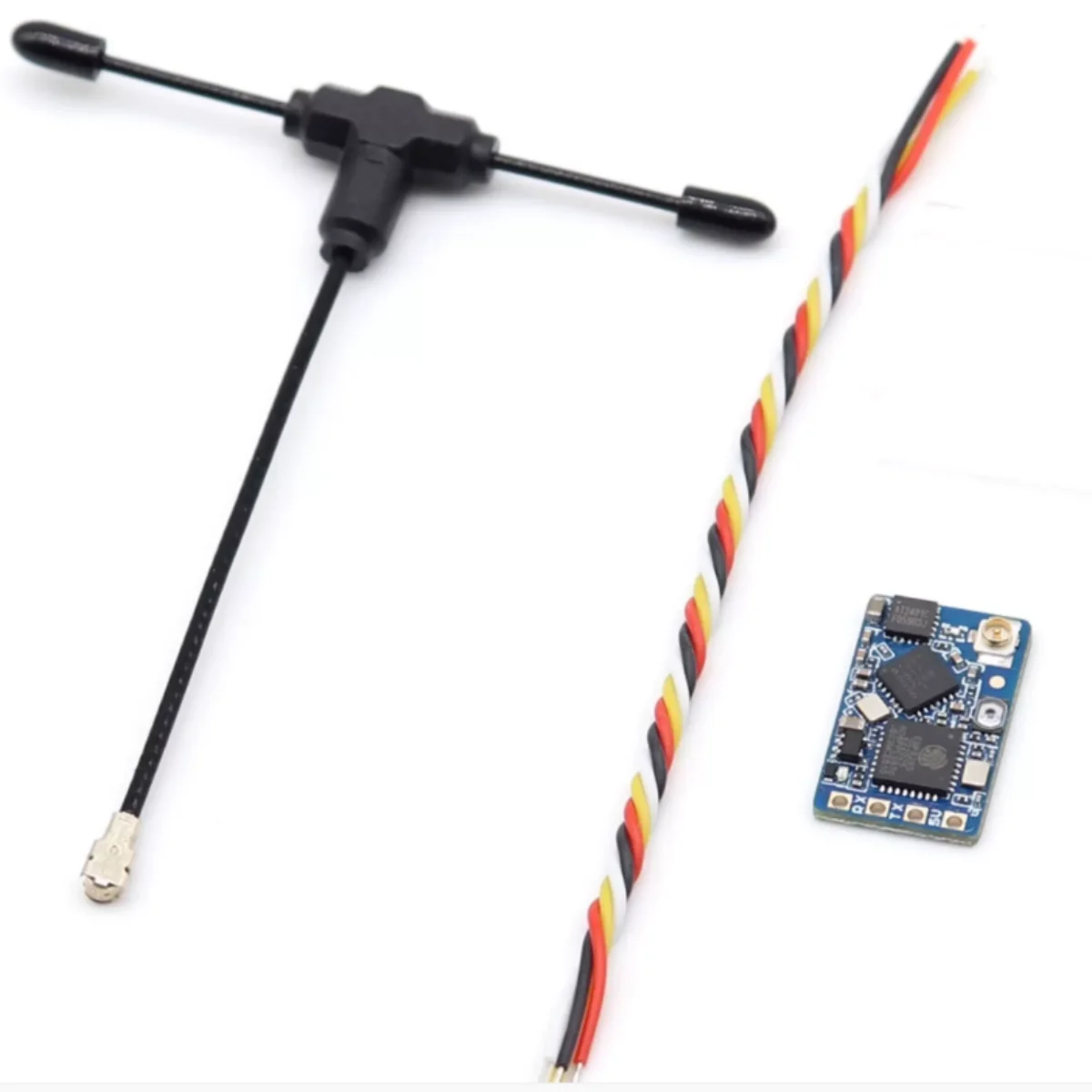 1/ Set of ELRS 2.4G NANO RX FPV Receiver with High Refresh Rate CRSF Suitable for Tandem Aircraft, Fixed-Wing, Long-Distance Fli
