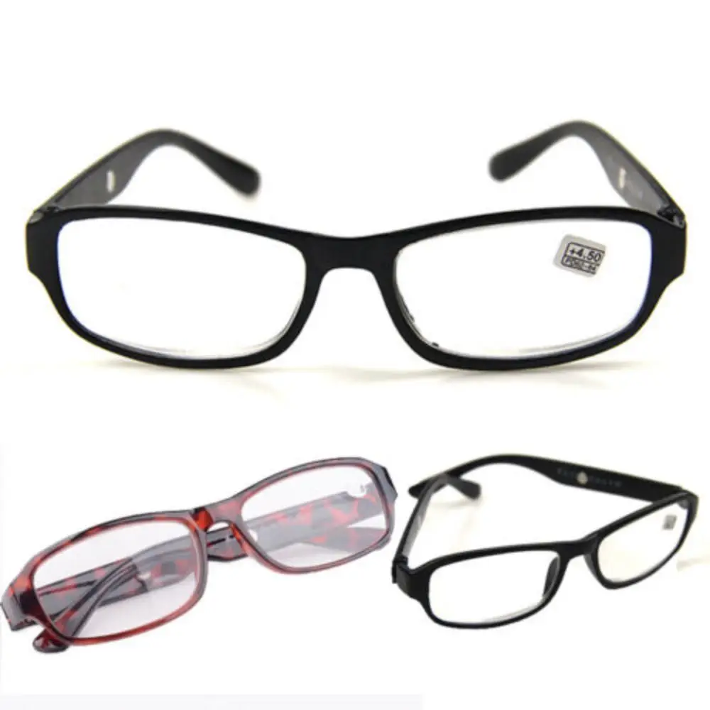 3 Pairs Plastic Reading Glasses Rectangle Magnetic Frame Glasses Strength: 1.0~6.0x Anti Eyestrain Reading Glasses Men and Women image 3