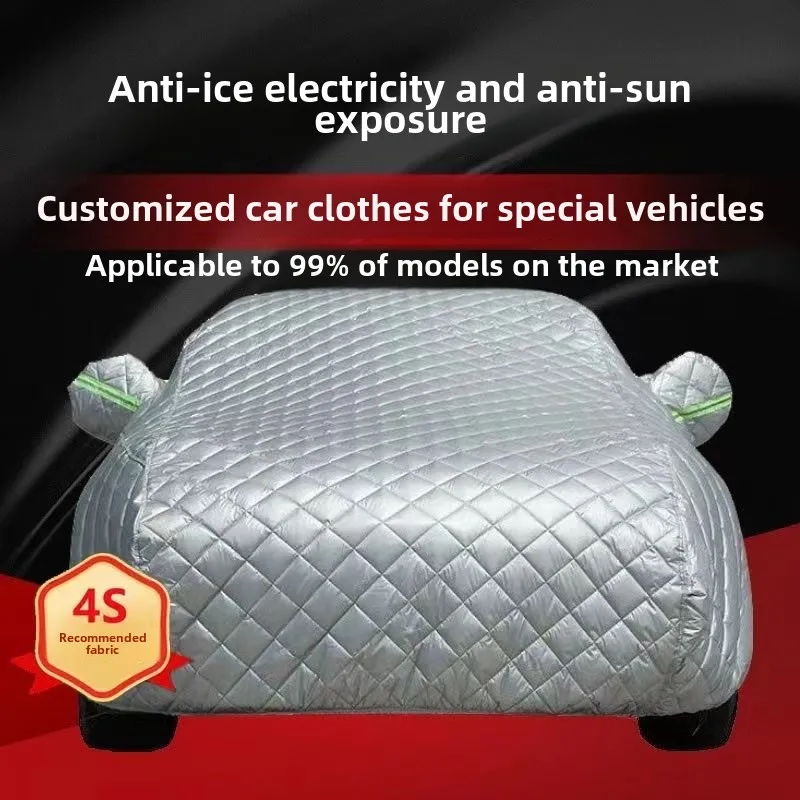 

Hail Resistant Thick Cotton Quilt, Cold Resistant, Warm, Rainproof, and Sunscreen Special Car Clothing and Car Cover