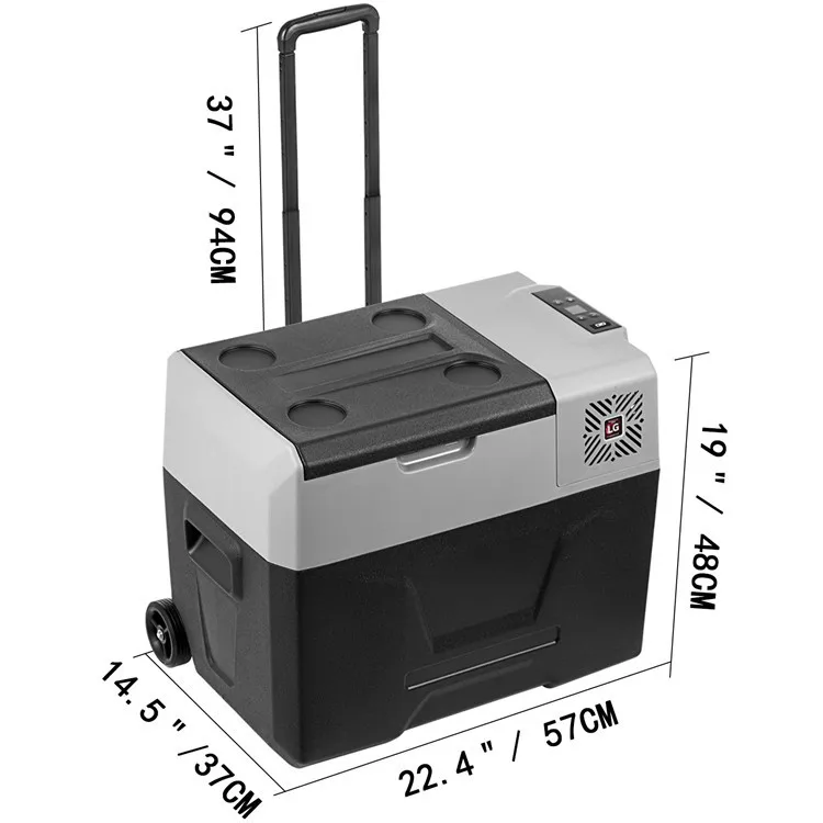 Car Refrigerator 55L Compressor Portable Small Refrigerator Car Refrigerator Freezer For Caravan RV