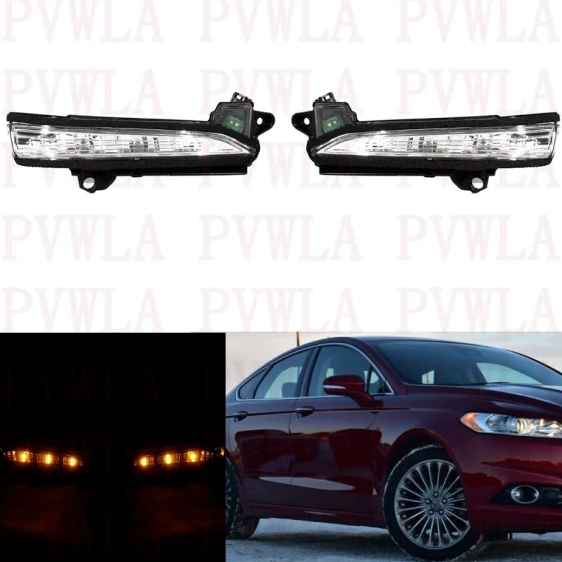 

Pair LED Mirror Turn Signal Lights Indicator DS7Z13B375A DS7Z13B374A For Ford Fusion 2013 2014 2015 2016 2017 2018 2019 2020