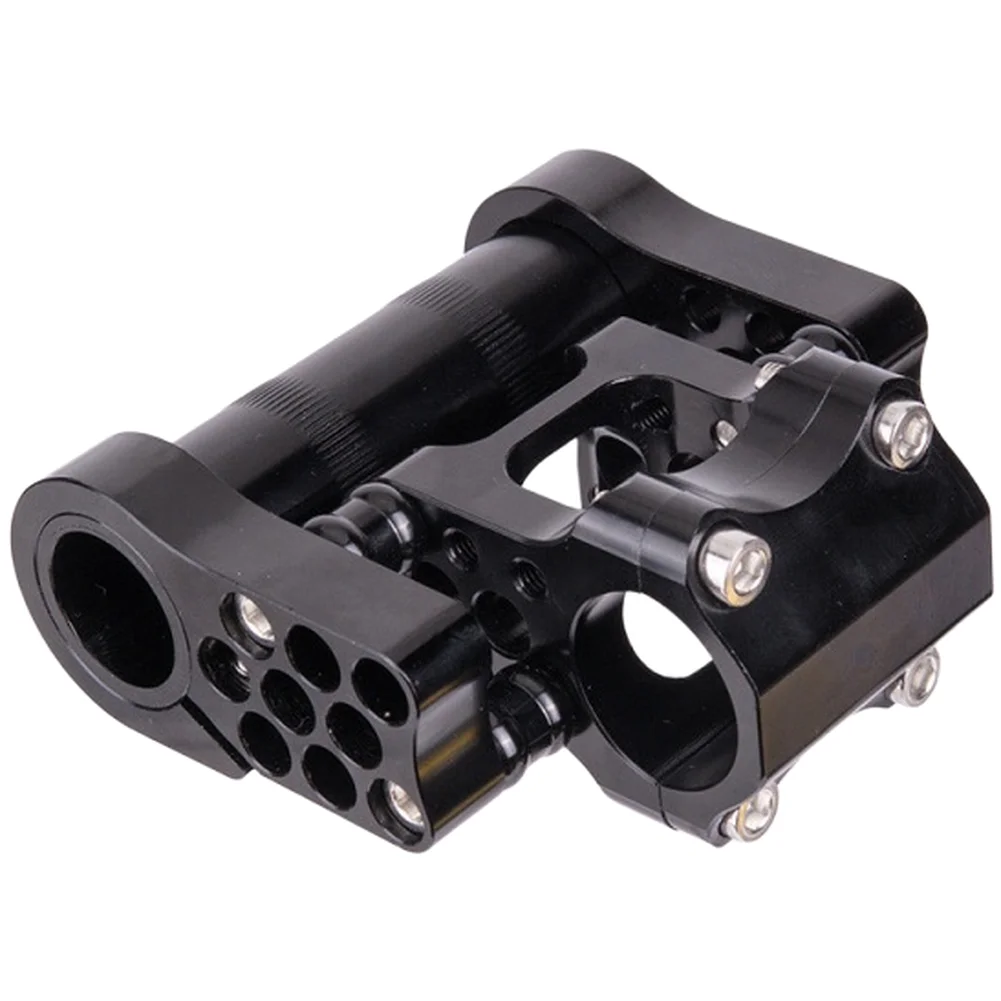 Adjustable Folding Bike Handlebar Riser CNC Aluminum Dual Handlebar Extension 25.4mm Fit Six Position Height Adjustment