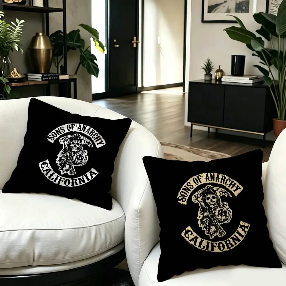 Son Of Anarchy American Personalized picture text home decorative pillows Household Gifts 45x45cm