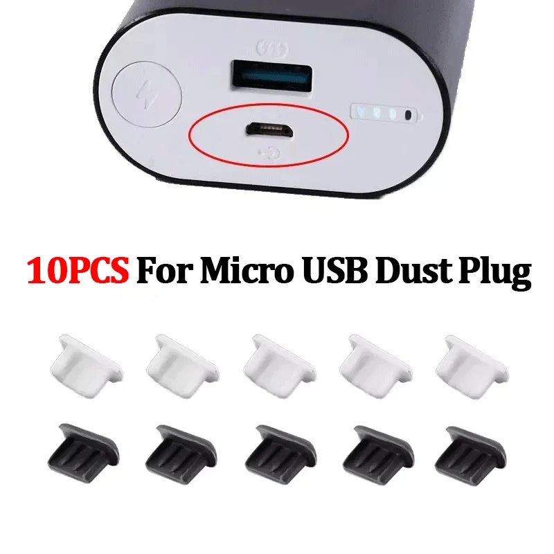 10 sztuk wtyczki przeciwpyłowej do telefonu komórkowego Port ładowania Gumowa osłona przeciwpyłowa do inteligentnego urządzenia Micro USB Osłona przeciwpyłowa Akcesoria do telefonów komórkowych