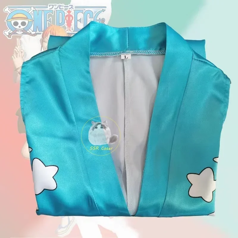 2025 New Anime Yukata Wano Country Cosplay Costume Nami Wig Dress Uniform Women Girls Kimono for Halloween C wat157