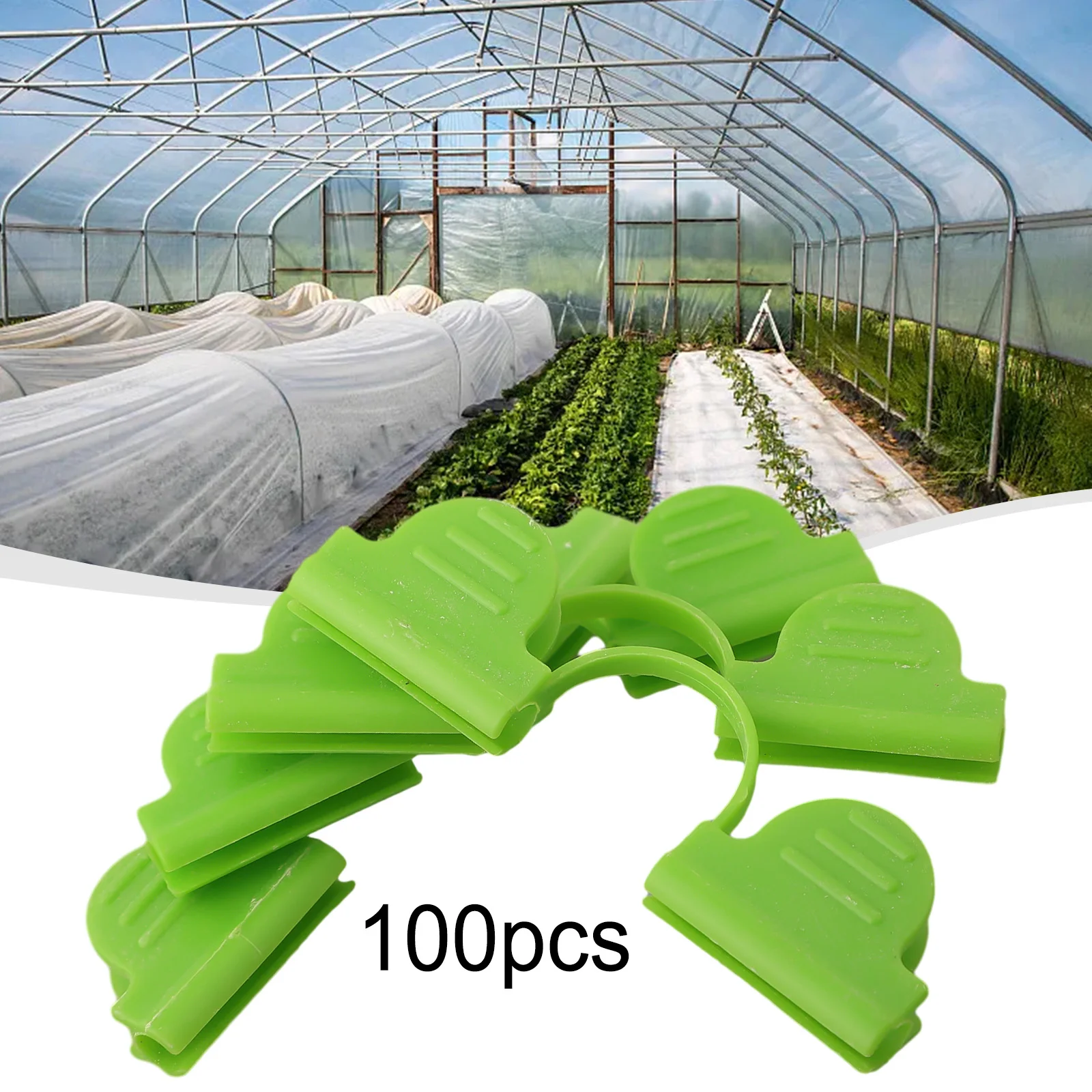 

Plastic Greenhouse Clamps For Secure Fastening Plastic Securing Greenhouse Film Clamps 4/5/6/7mm Dia Outdoor