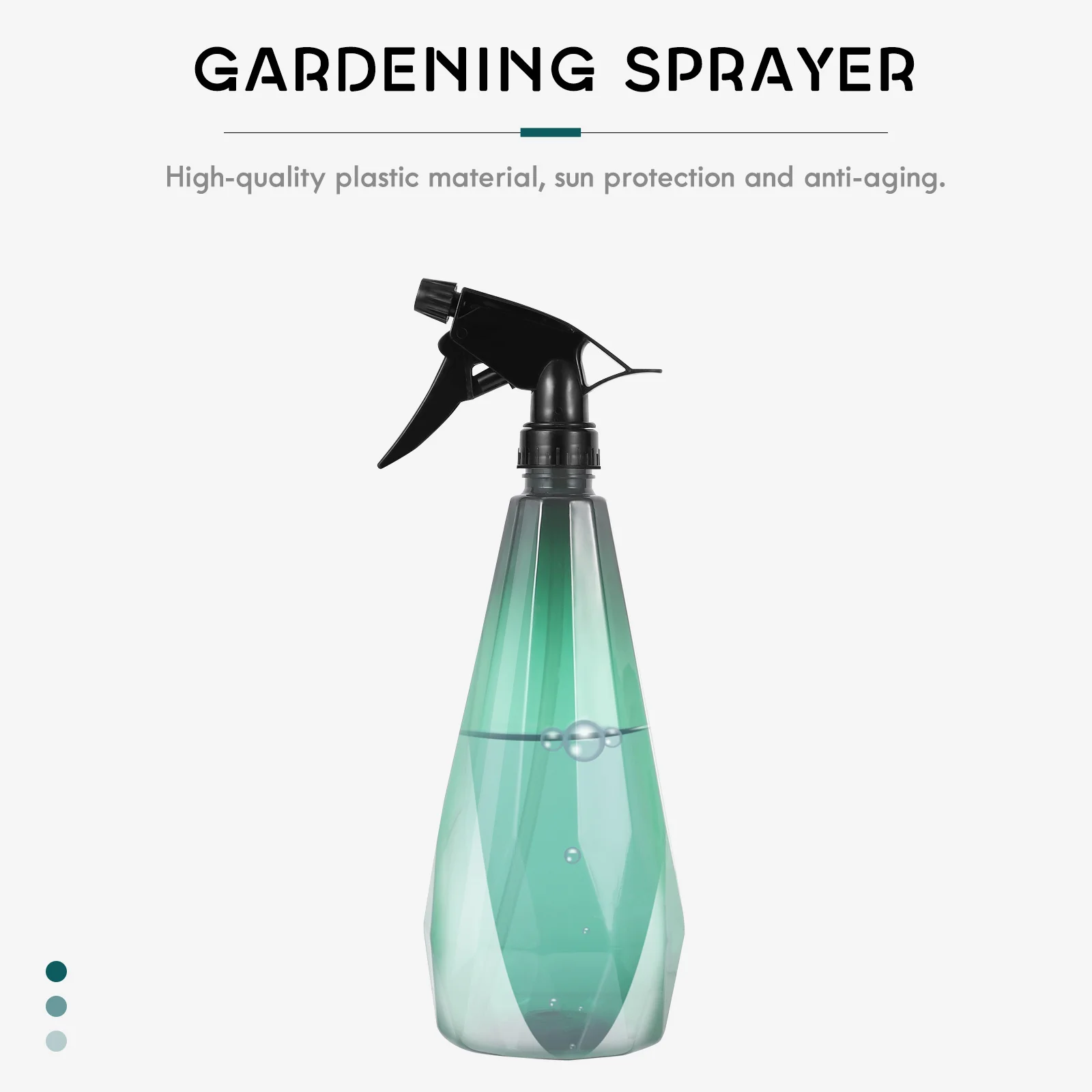

2Pcs Gardening Spray Bottle Plastic Sprayer Flower Watering Can Ergonomic Curve Grip Durable Refillable Water Spray Bottles