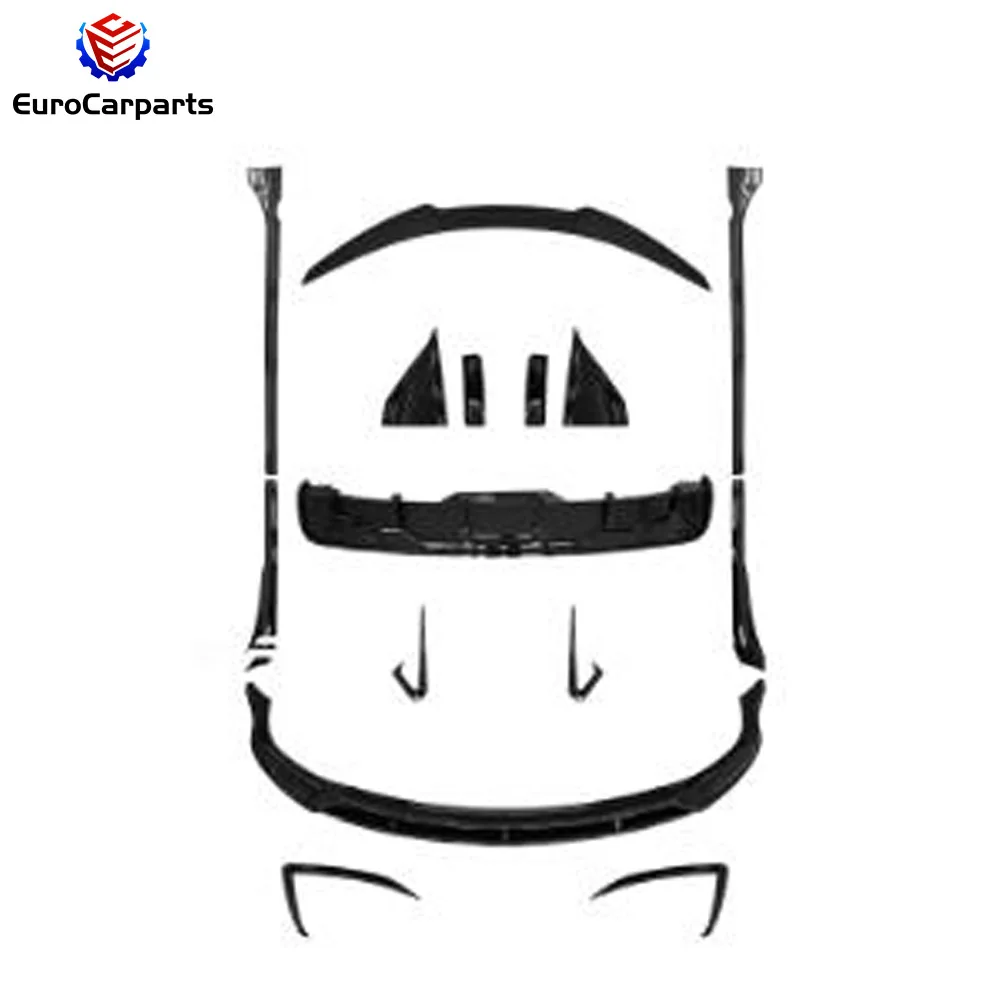 Full Set TSL Model S to FAST Style Aero Body Kit Front Lip Rear Diffuser Side Skirt Car Bumper Upgrade for Model S Bodykit Parts