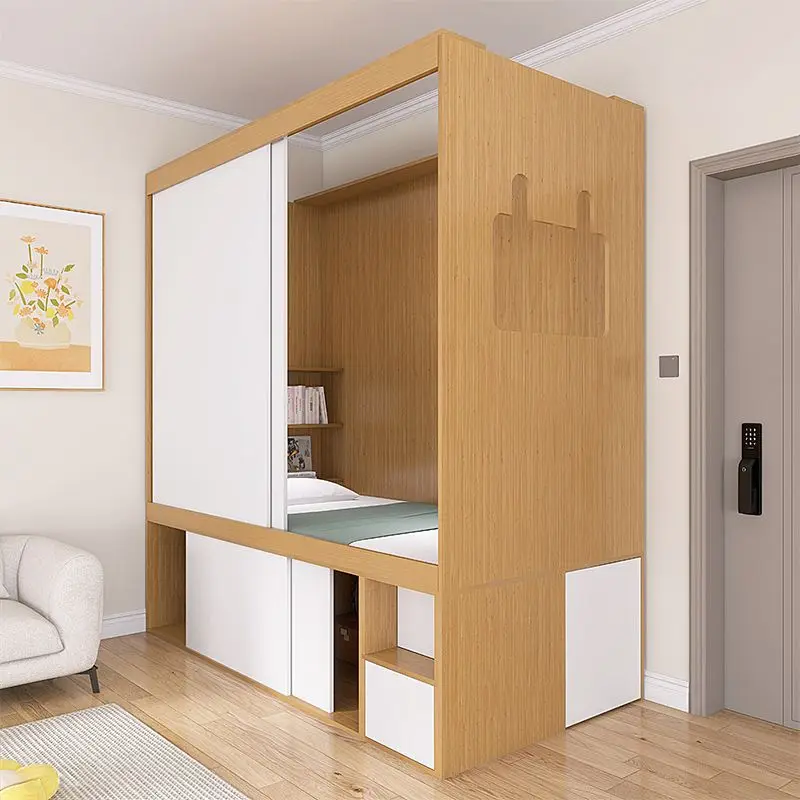 

Living room partition bed cabinet integrated, tatami locker combination, small apartment home