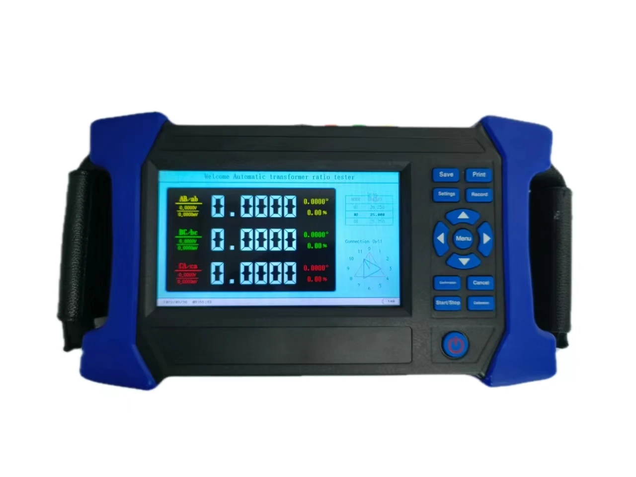 Handy Transformer TTR Turns Ratio Meter Turn Ratio Group Tester Transformer Test Equipment With Large-Capacity Lithium Battery