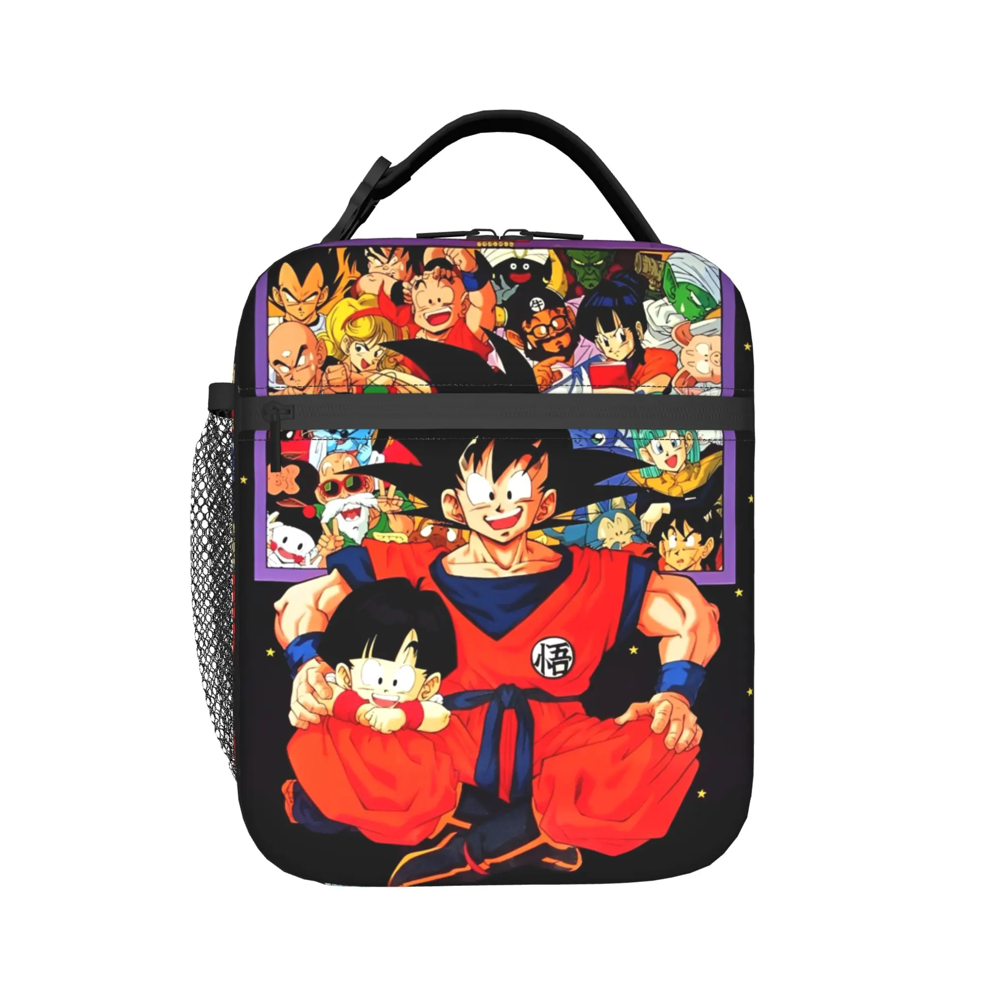 

D-Dragon-Ball-L DragonBalls Merch Insulated Lunch Bags For Outdoor Food Storage Bag Reusable Cooler Thermal Lunch Boxes