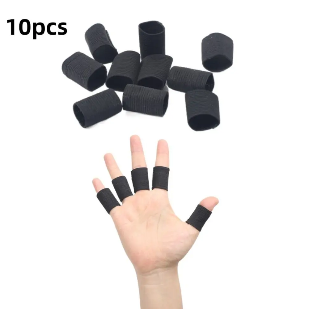 Proteção antiderrapante do dedo, elástica e respirável, tampa do dedo para a articulação do dedo, alívio da dor, 10pcs