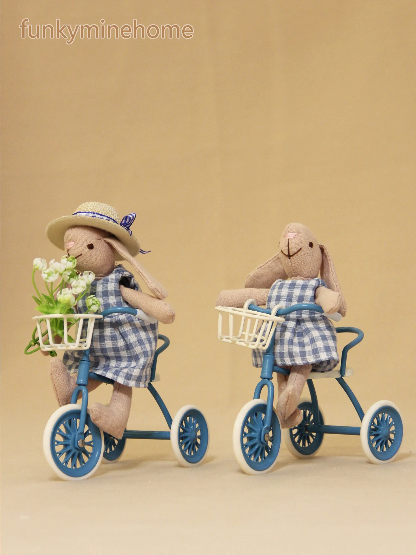 Миниатюрная железная игрушка-трехколесный велосипед, подходящая для украшения кукольного домика Bjd Ob11