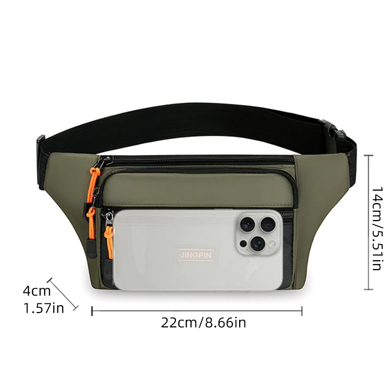 Men\'s Chest Bag Small Fanny Pack Ultralight Sling Flap Men Multilayer Waist Bag For Outdoor Sports Workout Crossbody Bags