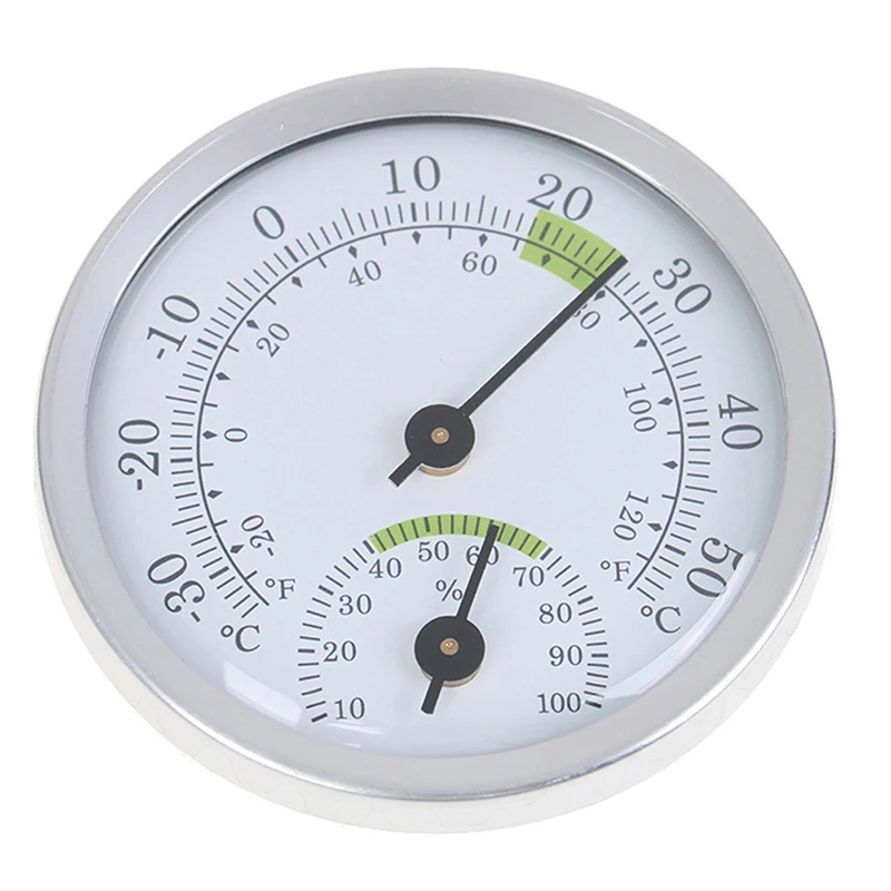 1PC Wall Mounted Household Analog  & Hygrometer For Sauna Room Household