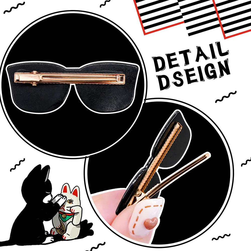 1PCS Hair Clips Cool Dog Glasses Shape Dog Hairpin Puppy Cat Hair Grooming Accessories for Medium Small Dog Hair Products