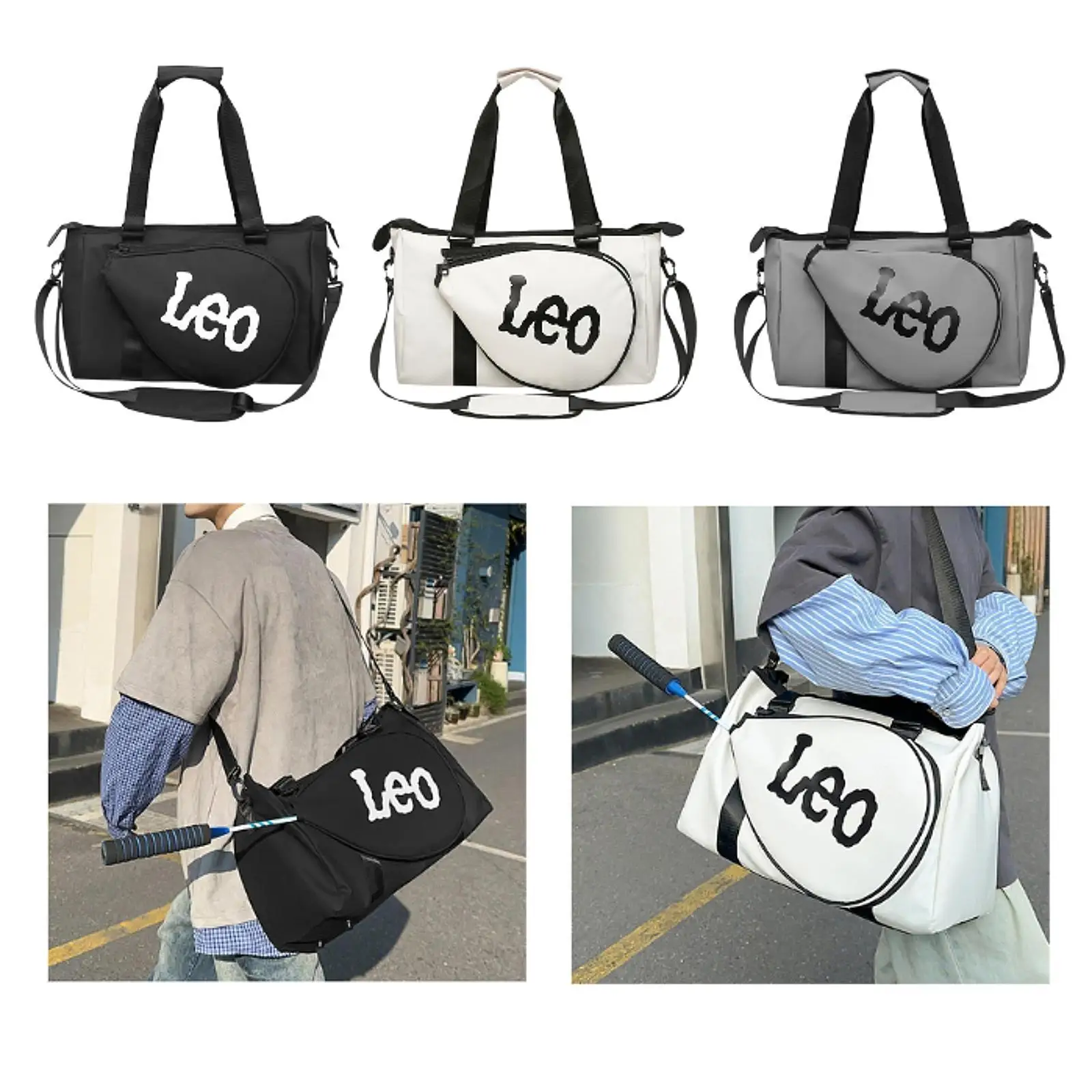 

Badminton Bag Sports Handbag with Adjustable Shoulder Strap Large Tennis Bag