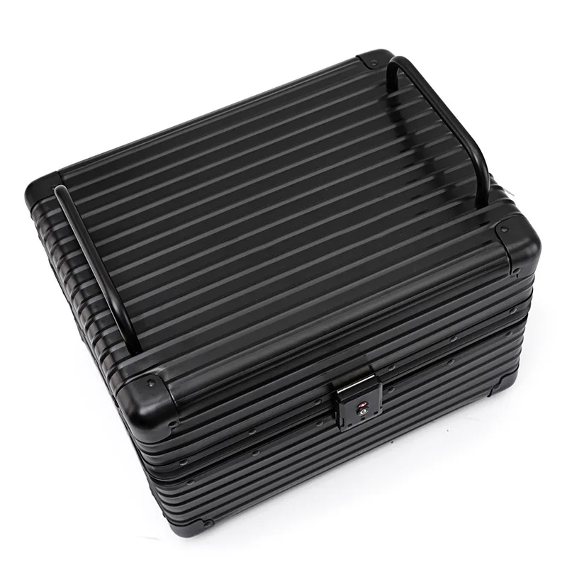 magnesium alloy motorcycle tailbox outdoor travel motorcycle anti theft password suitcase