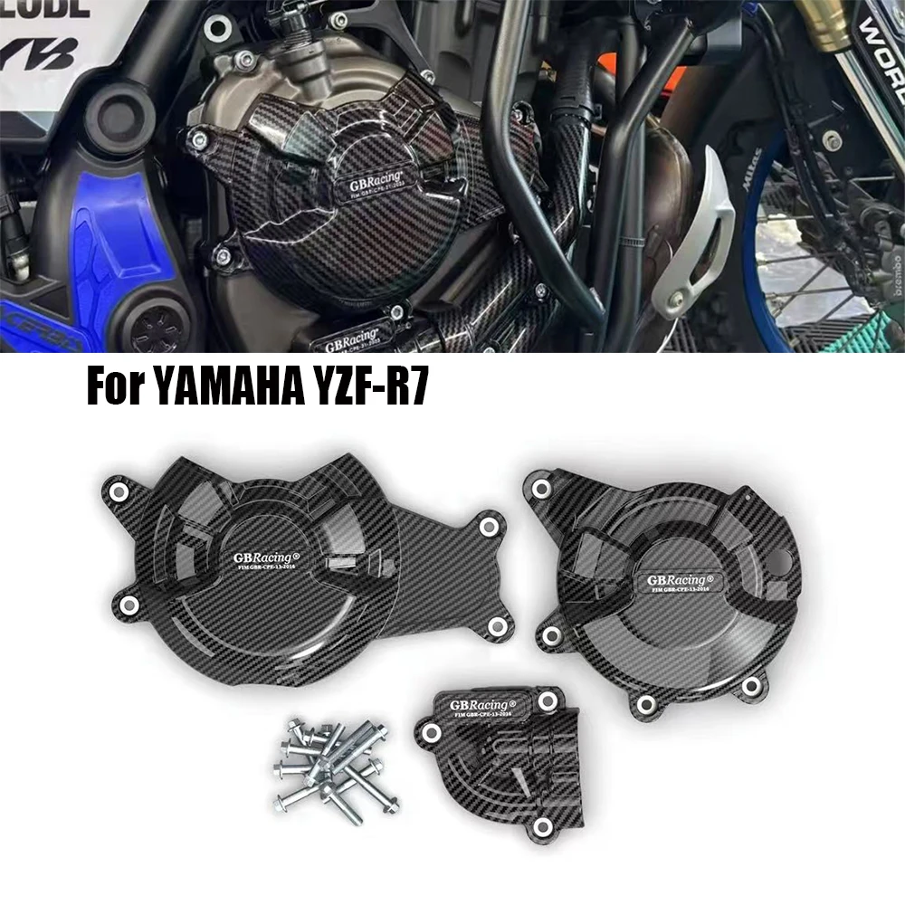 

For YAMAHA YZF-R7 YZF R7 2021 2022 2023 2024 2025 Motorcycle Engine Hood Protective Shell Accessories 2021-2025