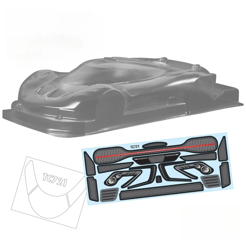 TC721 1/12 ARES-1 GT RC Body Shell, 208mm interasse Drift Chassis