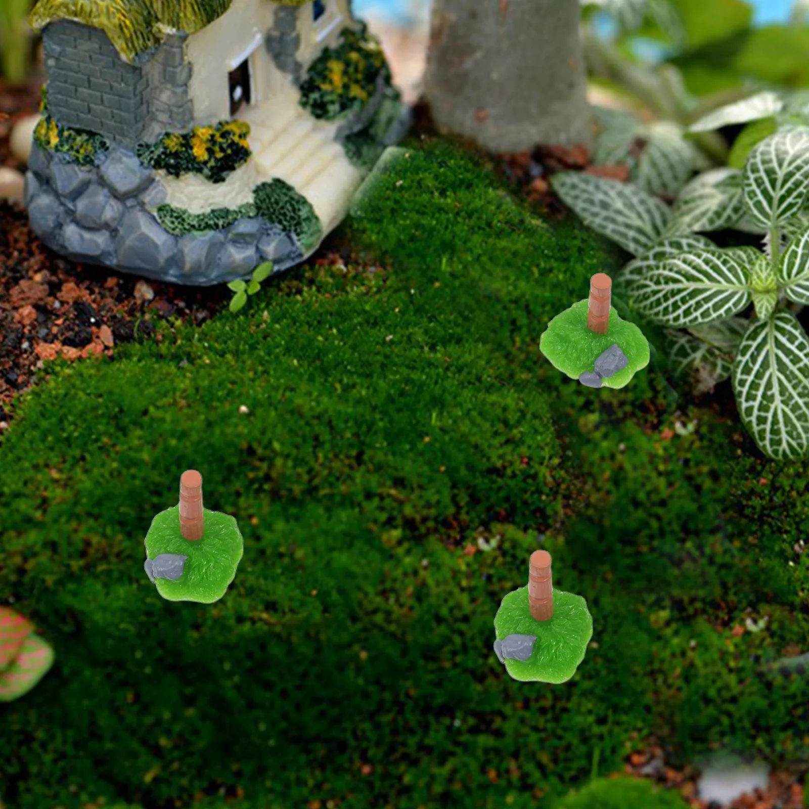 24Pcs Miniature Farm Accessories Micro Landscape Ornaments Detailed Plastic Wood Piles for DIY Farm Scene Crafting Portable Home