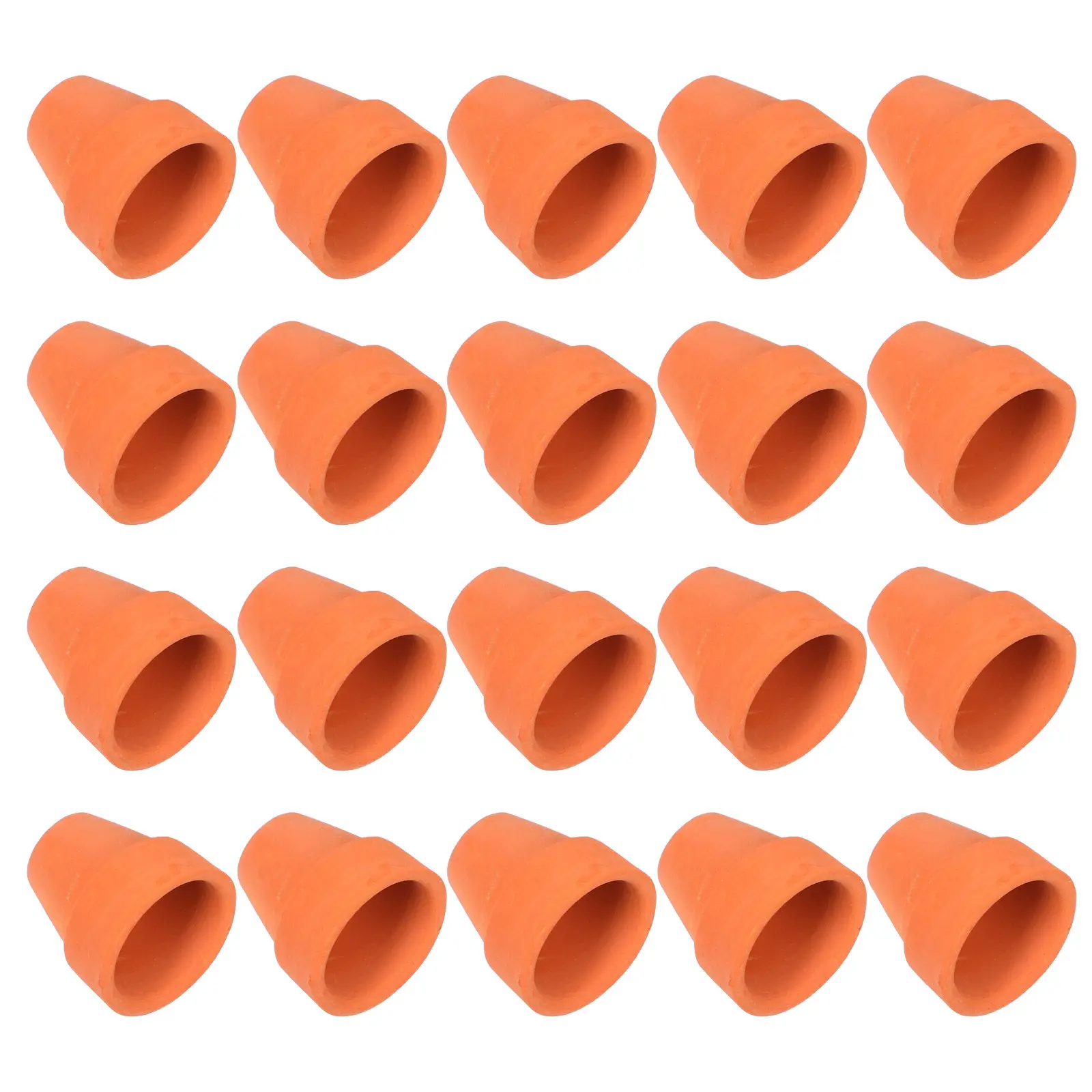 20Pcs Mini Clay Flower Pots Premium Pottery Planters for DIY Mini Layout Garden Balcony Courtyard Decor Small Succulent