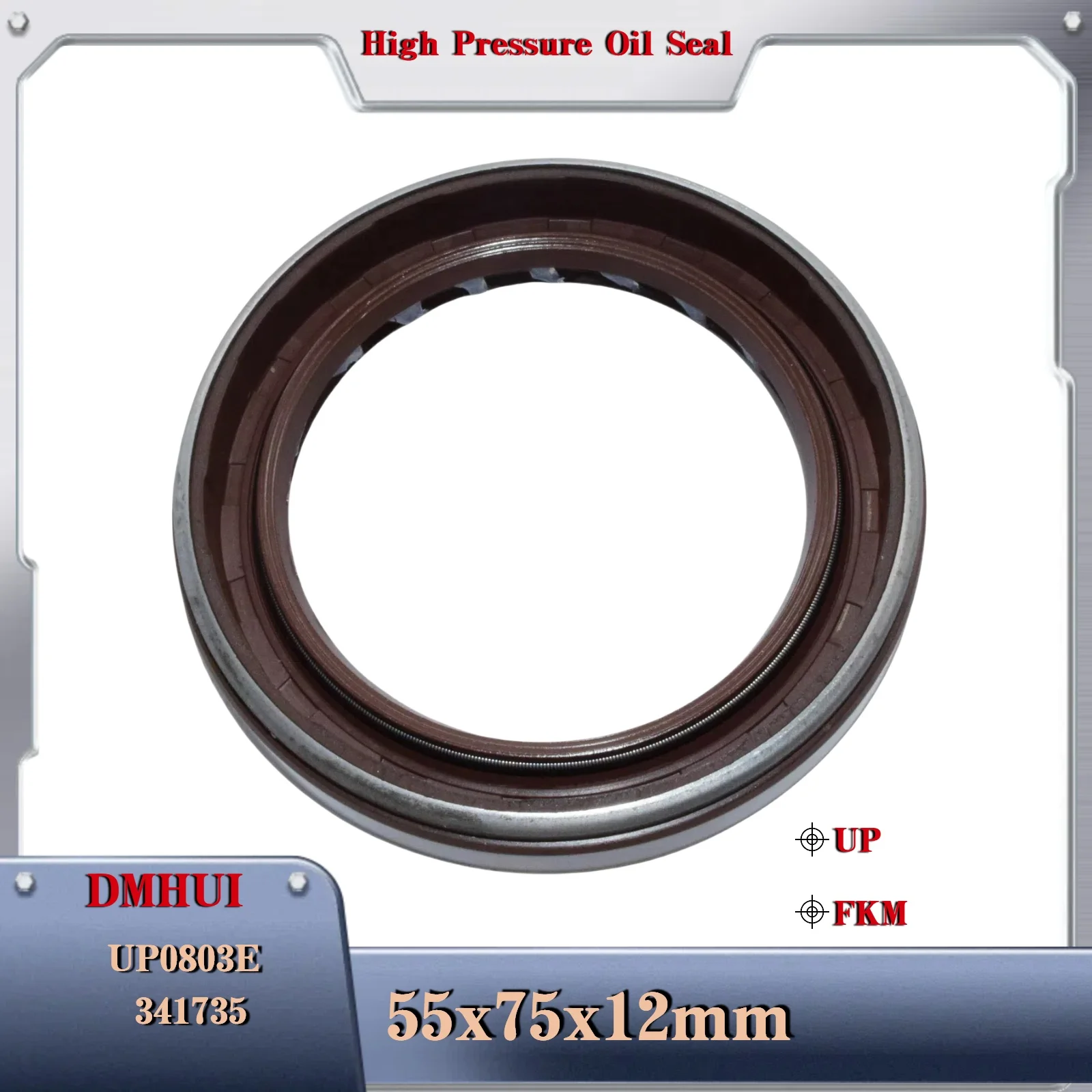 55x75x12/UP 0803E For Danfoss 341735 Hydraulic Pump Motor Rotary Shaft Oil Seal Tractor Oil Seal 55×75×12