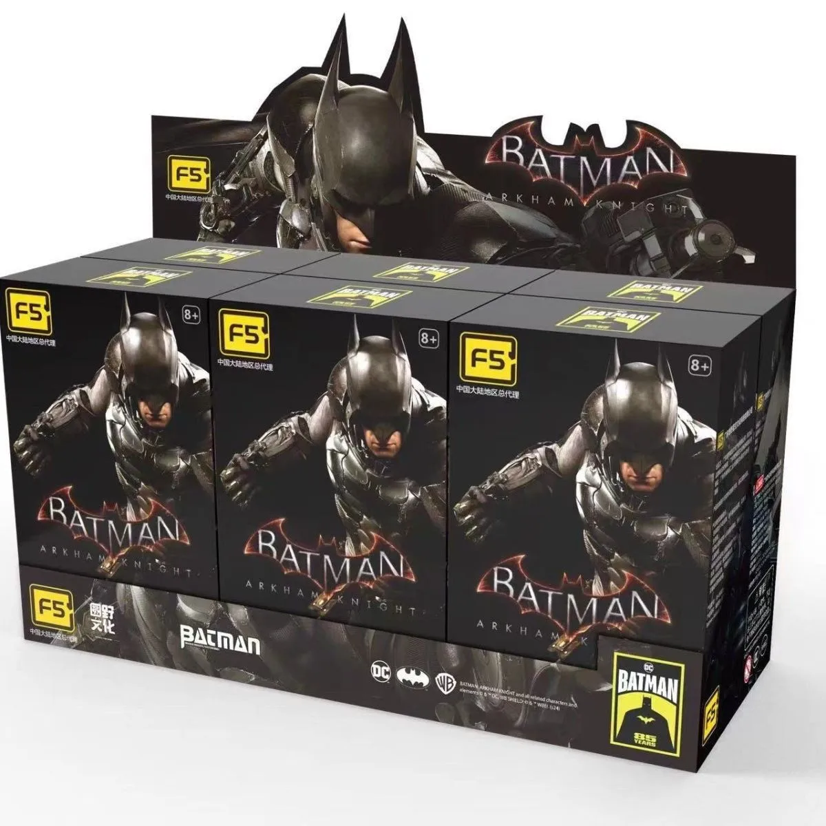 Batman Arkham Knight Soldado Móvel Patchwork Action Figure Arranjo, Caixa cega