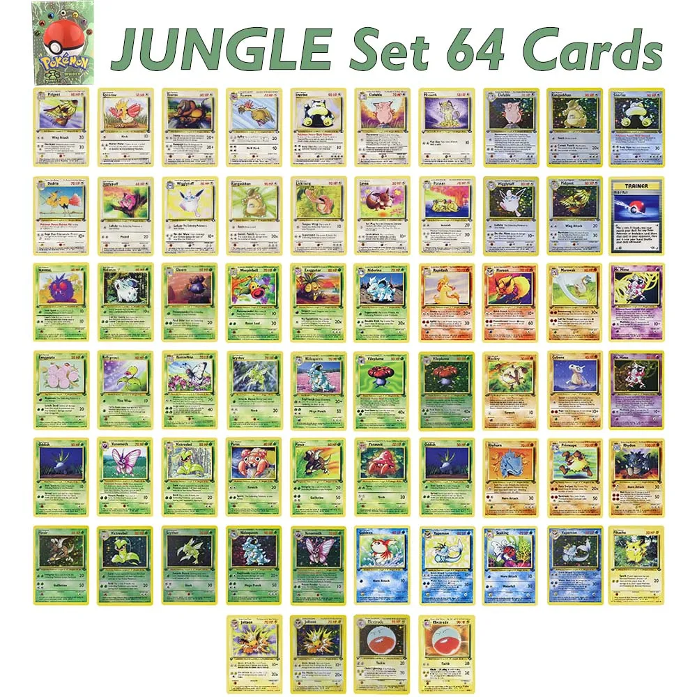PKM مجموعة كاملة من البطاقات مجموعة قاعدة كلاسيكية 2 فريق الغابة الأحفوري صاروخ Charizard ألعاب لوحة الطاقة بطاقات PROXY مجموعة كاملة من الألعاب الهدايا #4