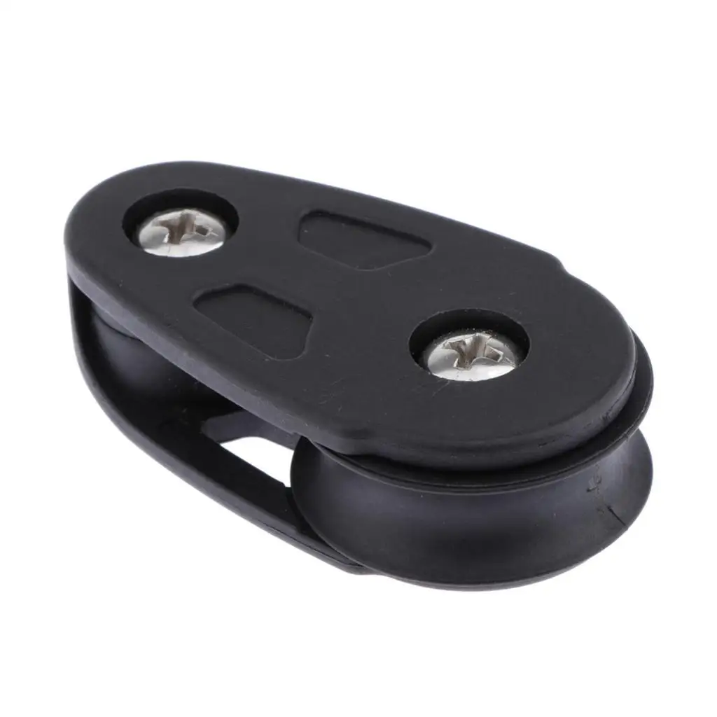 Single Pulley Block Stainless Steel Roller Marine Grade Anchor Trolley for Canoe Kayak Boat Use