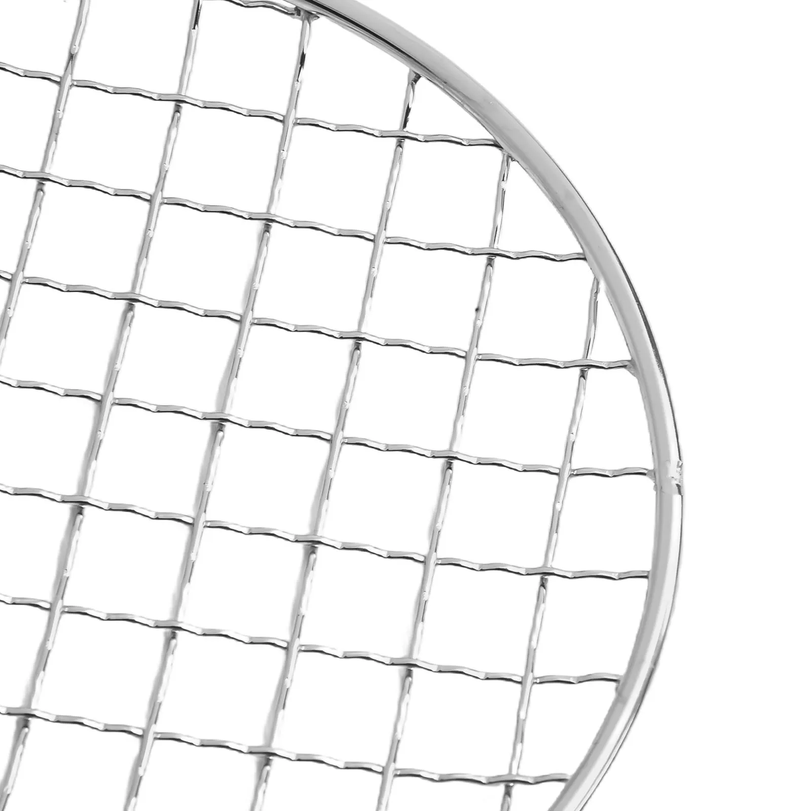 

Stainless Steel Round Grid Net Barbecue Net Baking Tray BBQ Grid Cooking Grid Steam Baking Rack Versatile Cooling Rack