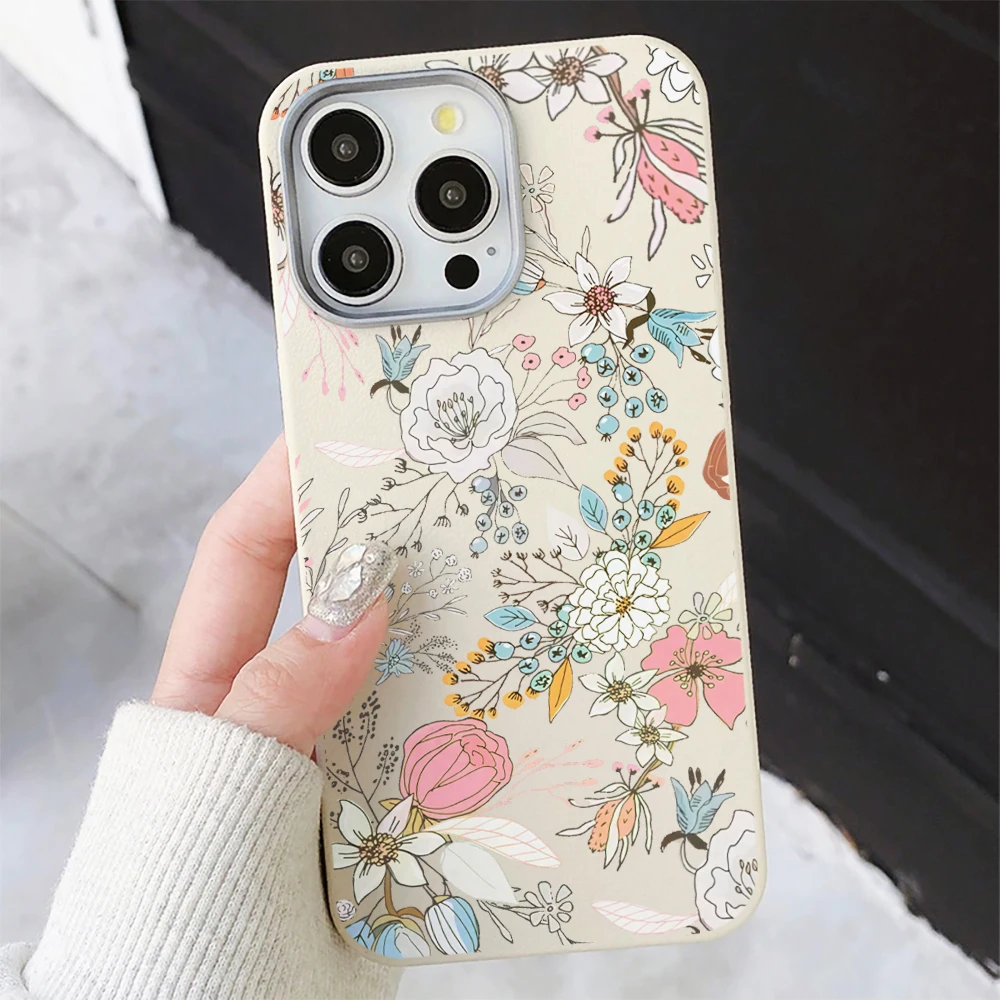 Watercolor Mixed Floral Print Phone Case For Samsung Galaxy S26 S25 S24 S23 Ultra Plus FE A57 A56 A55 A37 A36 A35 Soft TPU Cover